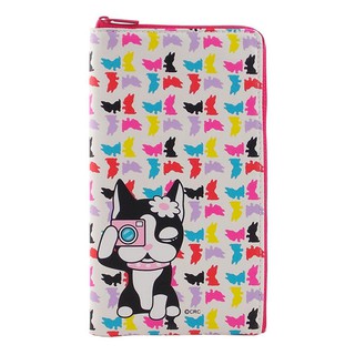 PinkBee☆【Rebecca】Bonbon 6.4吋 通用時尚系列皮革 萬用手機L包 手拿包《彩色剪影》＊現貨