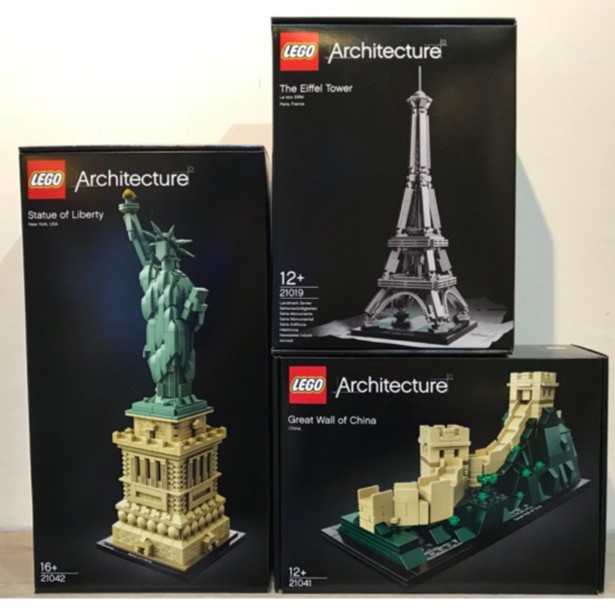 ［想樂］全新 樂高 LEGO 21041+21042+21019 建築 萬里長城+自由女神+艾菲爾鐵塔 合購特惠