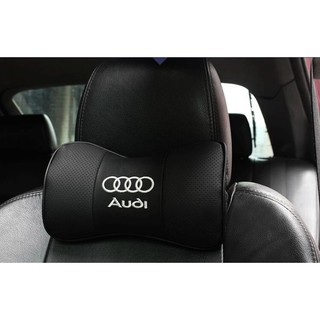 【叛逆】奧迪 AUDI 真皮頭枕 汽車竹炭護頸枕 車用保健枕 A1 A3 A4 A5 A6 A7 A8 Q3 Q5 Q7