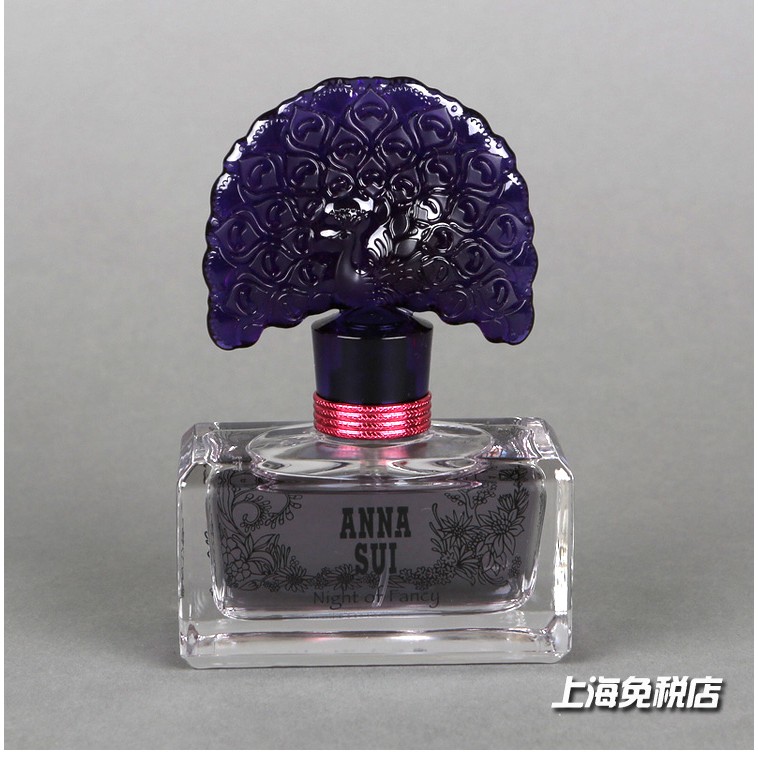 ~熱銷~新款絕版Anna Sui安娜蘇Night of Fancy迷夜翎雀紫孔雀女士香水30ML