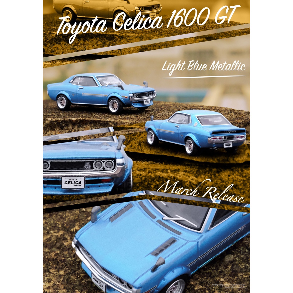 【模例】iNNO64 1/64 TOYOTA CELICA 1600 GT (TA22) 金屬藍