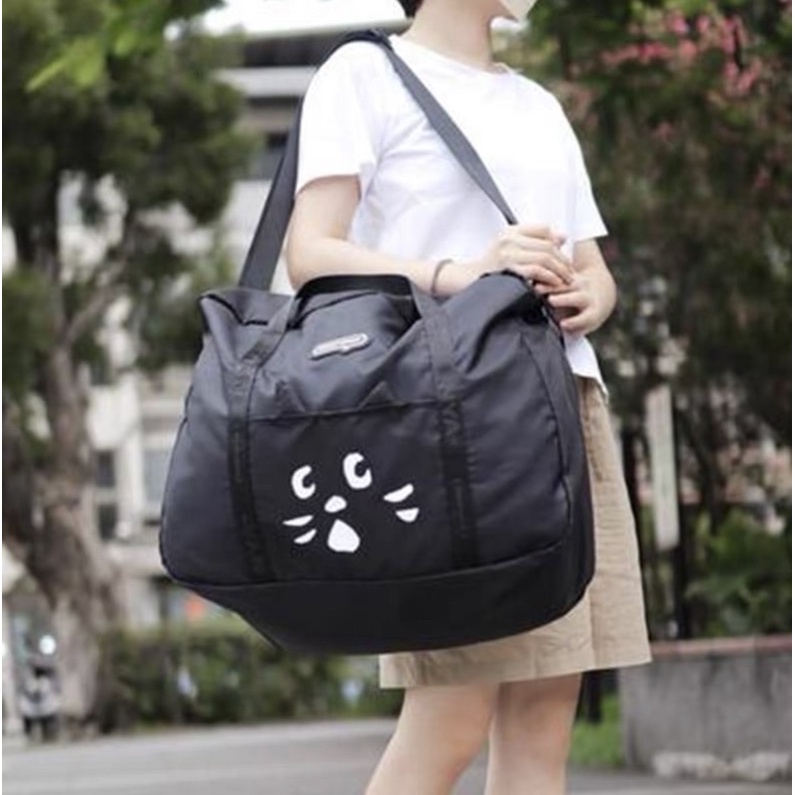 C.C🛍🛍🛍 驚訝貓Nya Ne-net大容量旅行袋 行李袋 收納袋 提袋 購物袋