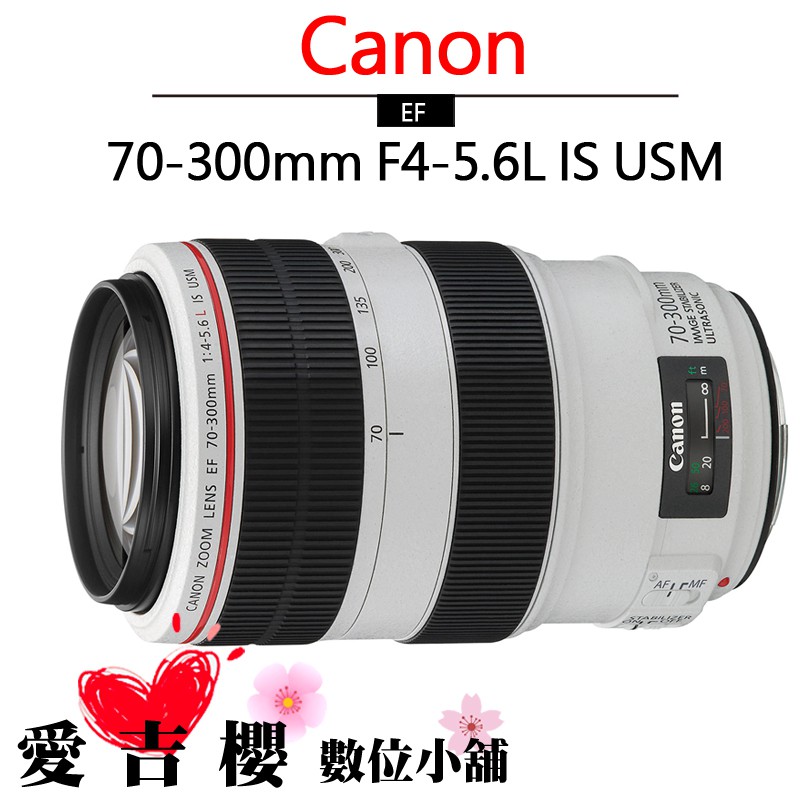 Canon EF 70-300mm F4-5.6L IS USM 平輸  四級 防手震 胖白 一年保固