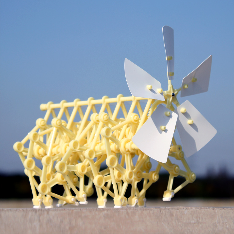 資優教育 科教玩具風能動力機械獸風力仿生獸機器人DIY科技小製作實驗