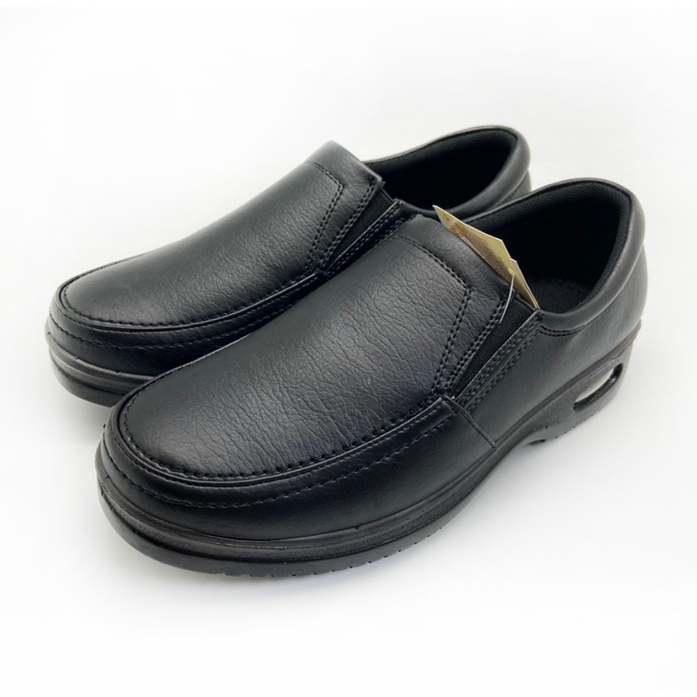 MR.RAKUCHIN日本頂級黑皮鞋工作鞋氣墊皮鞋1278黑(男段)24 24.5cm-零碼出清