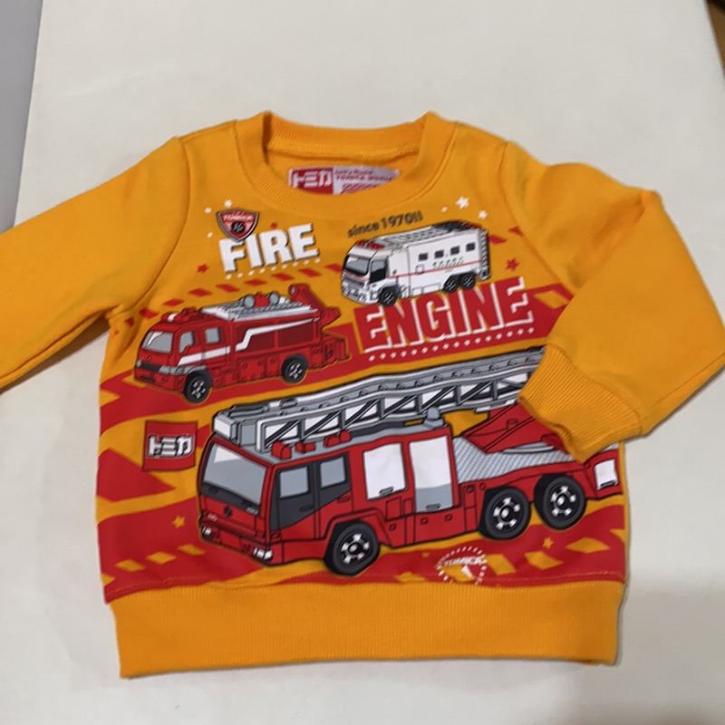 拍手Puzzle國際～Tomica 消防車刷毛上衣～車控必備！