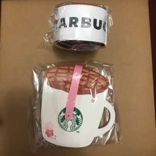 Starbucks （星巴客）焦糖瑪奇朵行李掛牌&束帶組