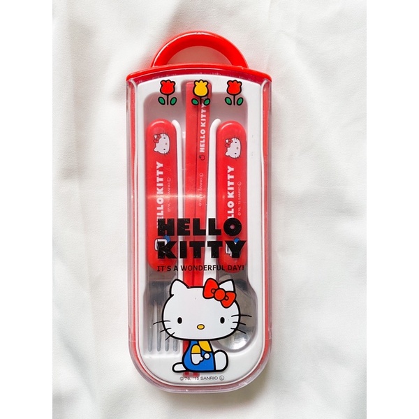 ❤️日本帶回 Hello kitty 凱蒂貓 兒童餐具 環保餐具 餐盒