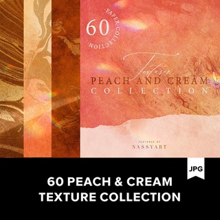 Peach Cream Textures 60款桃紅色奶油質感背景紋理.B2020042201