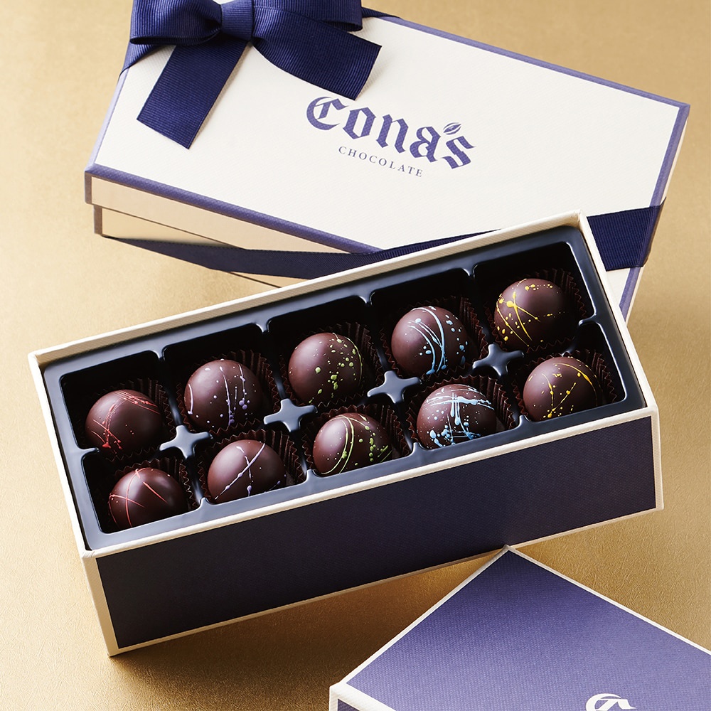 【Cona's妮娜巧克力】酒心巧克力奢華禮盒(10入/盒) 妮娜巧克力