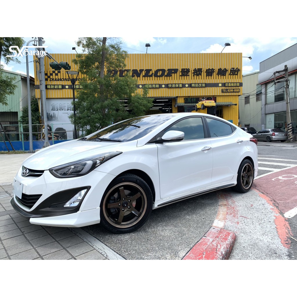 ASGA A03 17吋鋁圈 5孔100 4孔100 5孔114.3 古銅 HYUNDAI Elantra 實裝圖