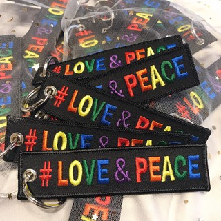 現貨🌈 一起為愛加油-六色彩虹鑰匙圈 LOVE&PEACE