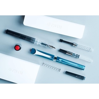 三文堂 TWSBI SWIPE 鋼筆 彈力上墨 內含吸墨器 卡水 煙雨灰/深海藍/鮭魚橘