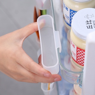 日式磨砂半透明2個裝冰箱調味包收納盒 卡扣式小物件雜物收納掛架 小收纳架