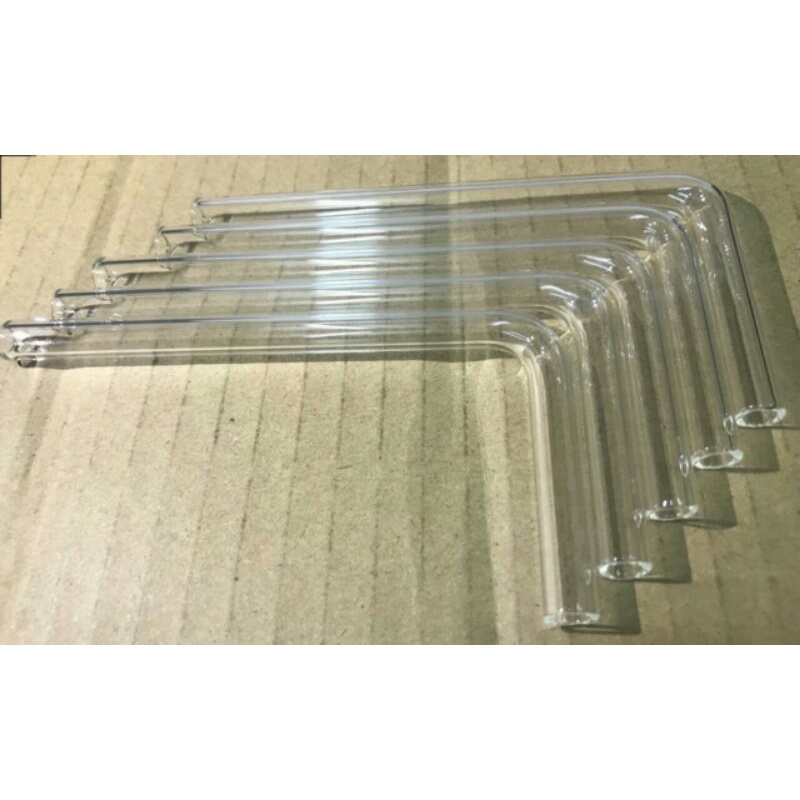 【玻璃維修廠】硬質厚L型玻璃管 玻璃吸管 透明玻璃管 L管 過濾瓶 矽膠管