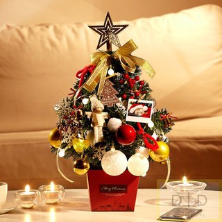 【臺灣現貨】暖暖發光聖誕樹 桌上聖誕樹 聖誕樹 迷你聖誕樹 帶燈桌面聖誕樹 小聖誕樹 DIY聖誕樹 發光聖誕樹