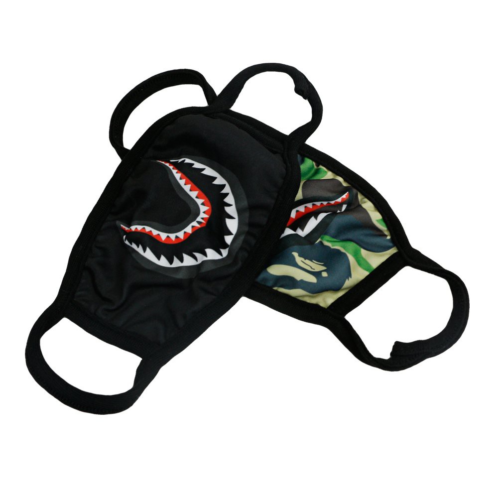 【紐約范特西】預購 AAPE Bape Solid Shark Mask Black 口罩