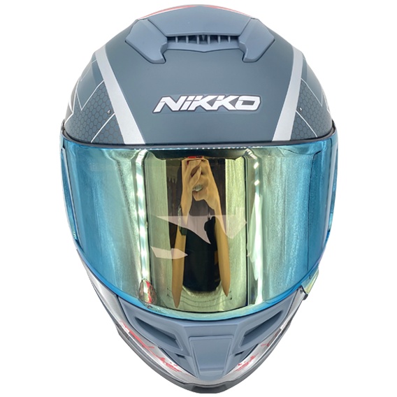 NIKKO N-806 806 全罩帽專用 電鍍金 安全帽原廠鏡片
