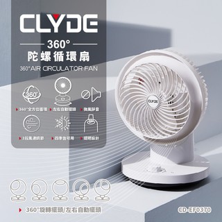 【CLYDE】360度陀螺循環扇 風扇 CD-EF0370