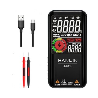HANLIN-ES11 充電款智慧自動萬用測電表 現貨 廠商直送