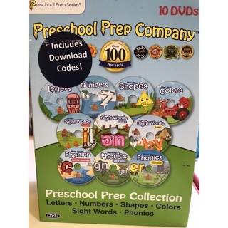 美國PreSchool Prep」正版購入 幼兒美語學習10片DVD