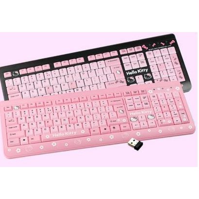 現貨~~hello Kitty凱蒂貓無線單鍵盤 卡通大鍵盤