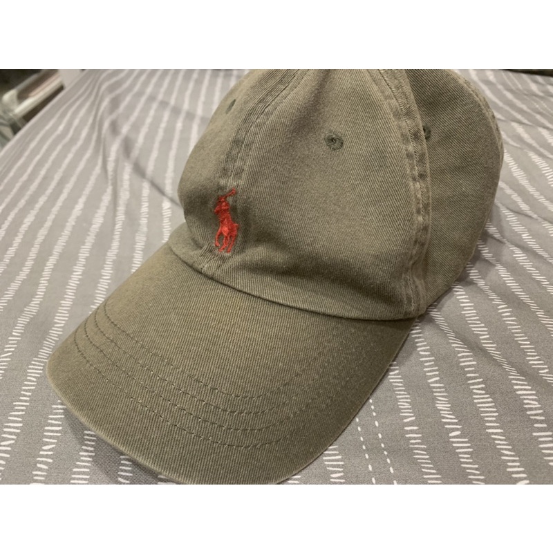 Polo Ralph Lauren 老帽 小馬 軍綠 古著