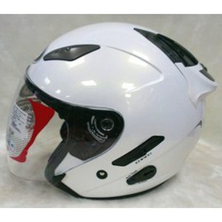 瀧澤部品 KYT JET TYPE DJ 白色 半罩 安全帽 素色 3/4 通勤 通風舒適 內藏墨片