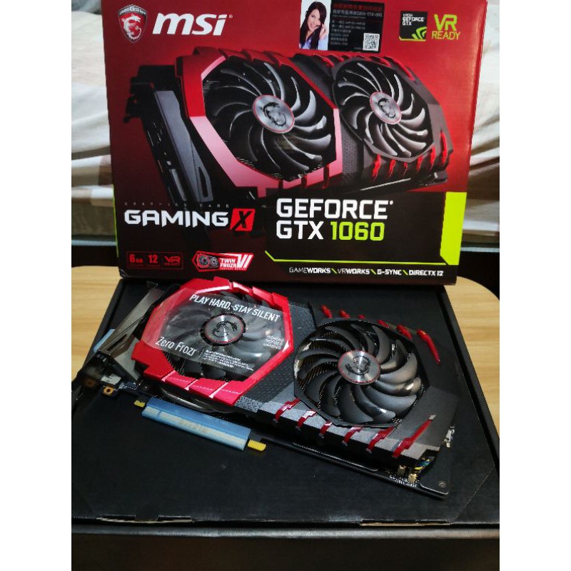 遊戲用卡 MSI GTX1060 6G GamingX 顯示卡