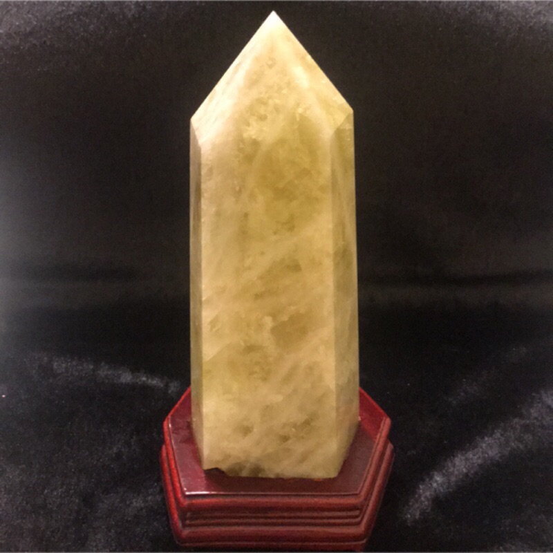 黃水晶柱 含座財富之石 擺件 蝦皮購物