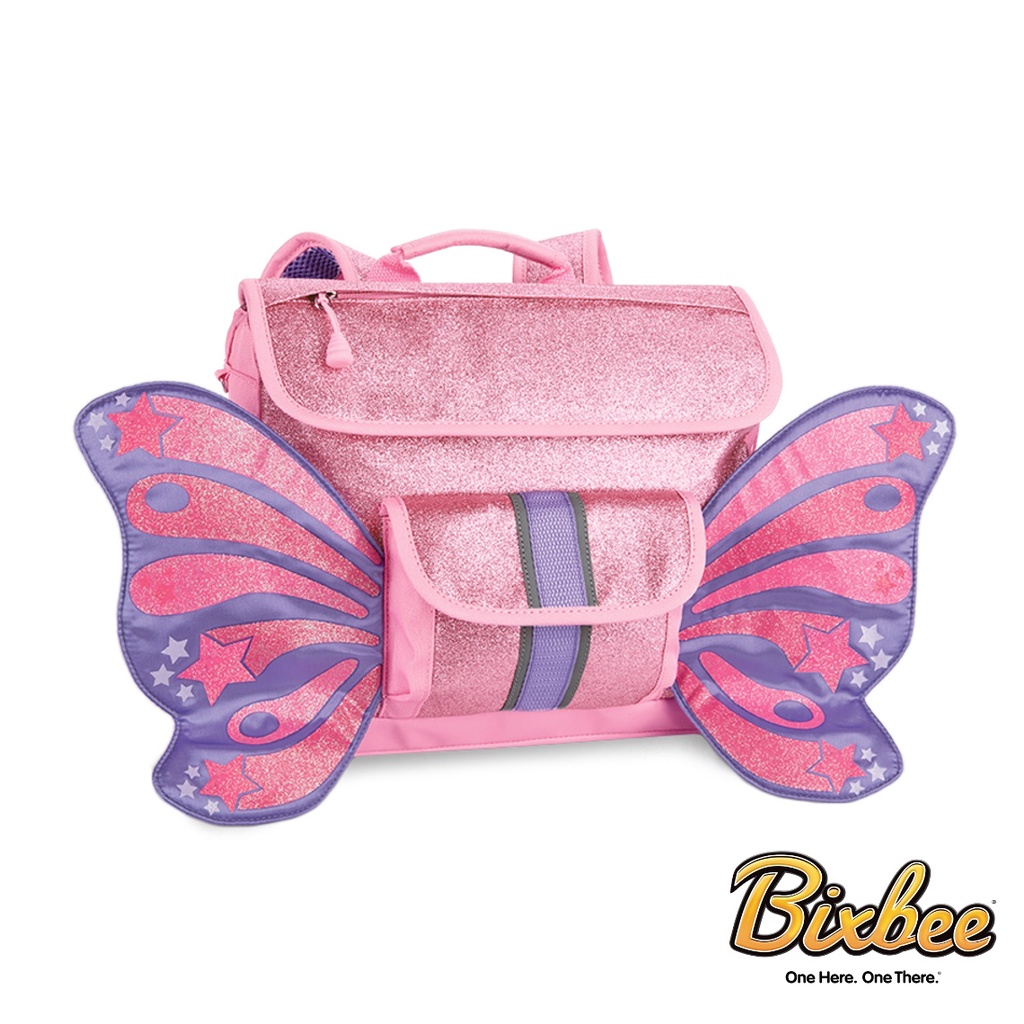 Bixbee飛飛童趣系列-粉紅閃閃蝴蝶小童背包