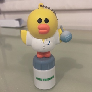 LINE FRIENDS莎莉 瓶蓋公仔 迷你擺件 公仔 鑰匙圈 吊飾 生日禮物 包包吊飾 掛飾 矽膠小擺件 創意公仔