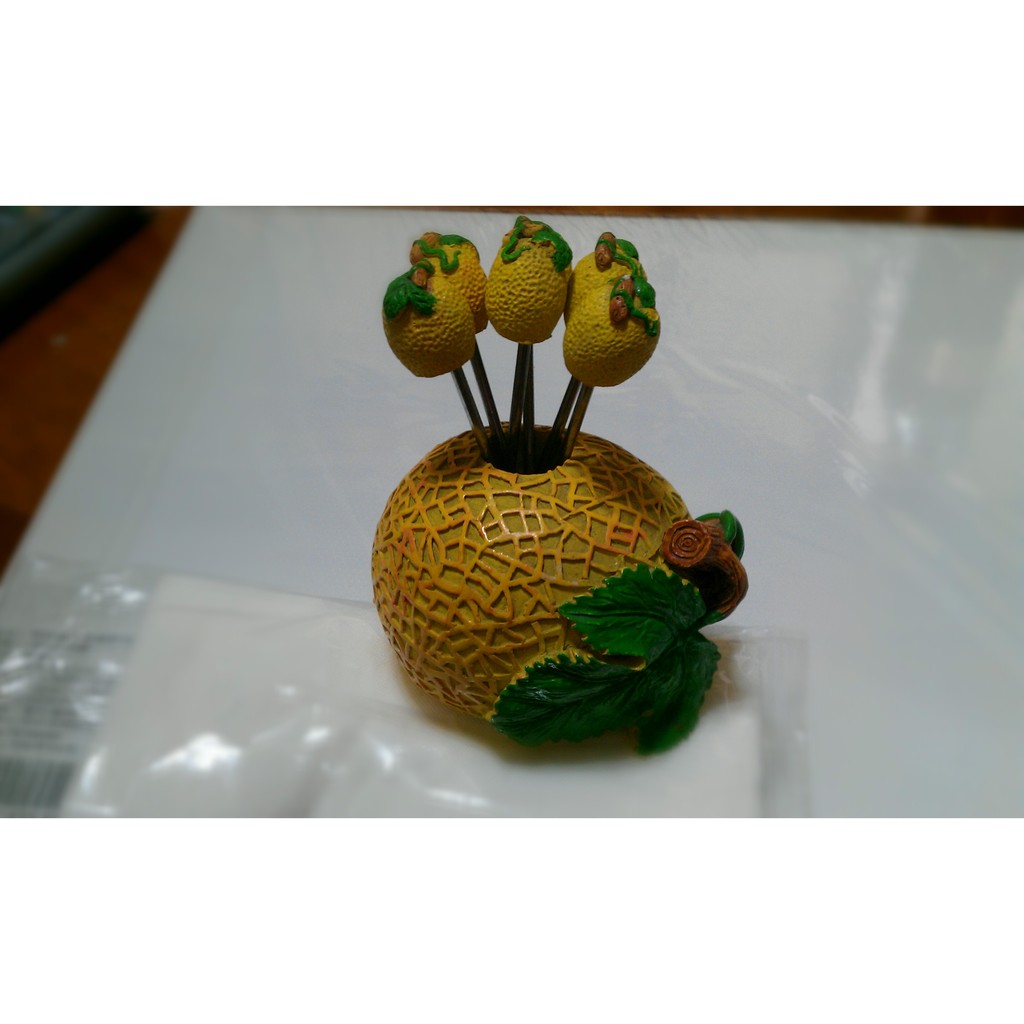 台灣水果造型水果叉-三明治叉-哈密瓜造型