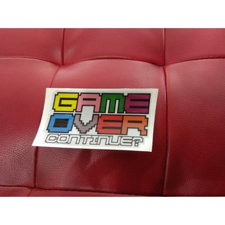 汽車 機車 反光 貼紙 GAMEOVER 搞笑 KUSO 改裝 JDM TOYOTA HONDA CIVIC FIT