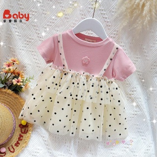 0-4周歲女寶寶連身裙 夏天衣服嬰幼兒公主裙 嬰幼兒洋裝裙 嬰兒蛋糕裙子