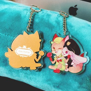 「現貨/蜜子」動物方城市 zootopia 壓克力雙面吊飾 尼克&茱蒂&芬尼克&羊咩咩副市長 狐狸 兔子 羊 耳廓狐