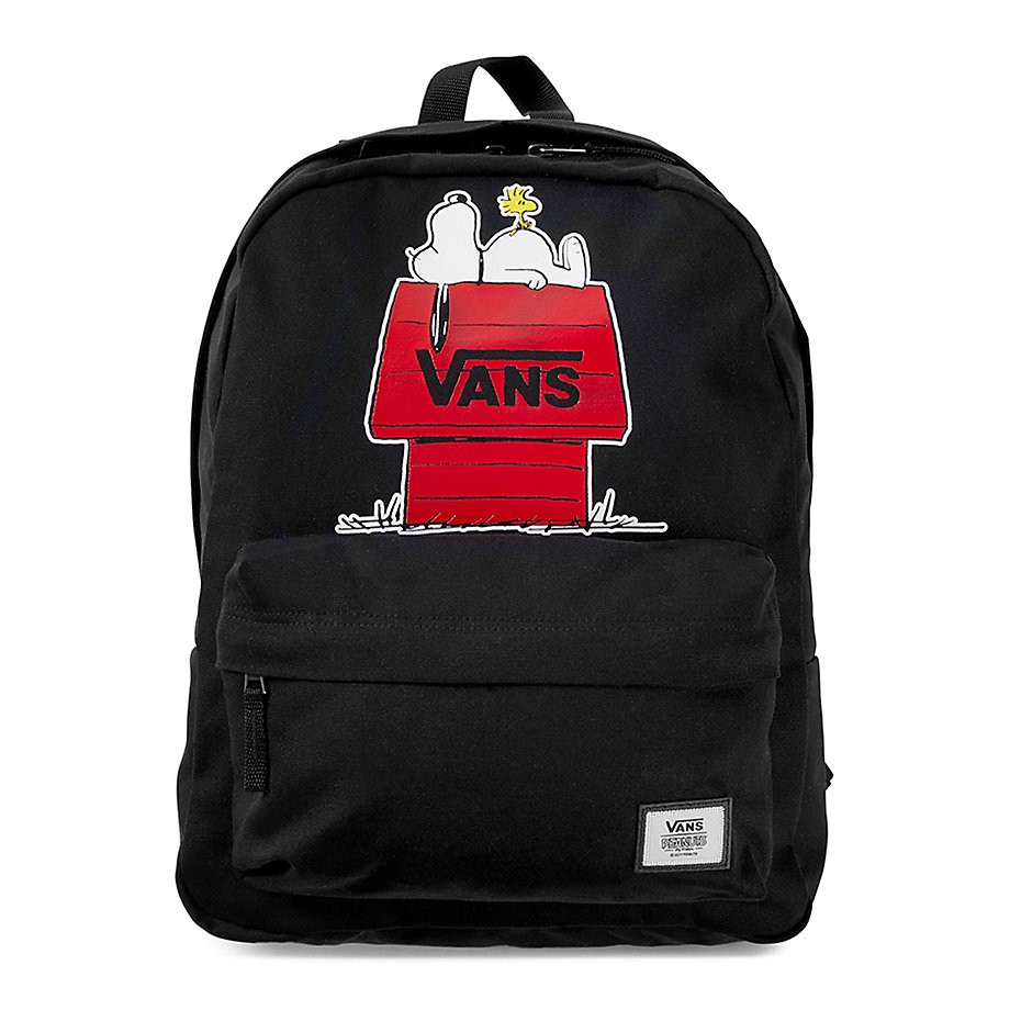 CHIEF’ VANS 美版 BACKPACK 後背包 背包 peanuts 史奴比 Snoopy 聯名 黑色 房子