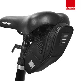 SAHOO-全新輕量自行車尾包：蠟面防水座墊袋 單車尾袋 腳踏車包 坐墊包 座墊包 坐杆包 座杆袋 工具包 工具袋