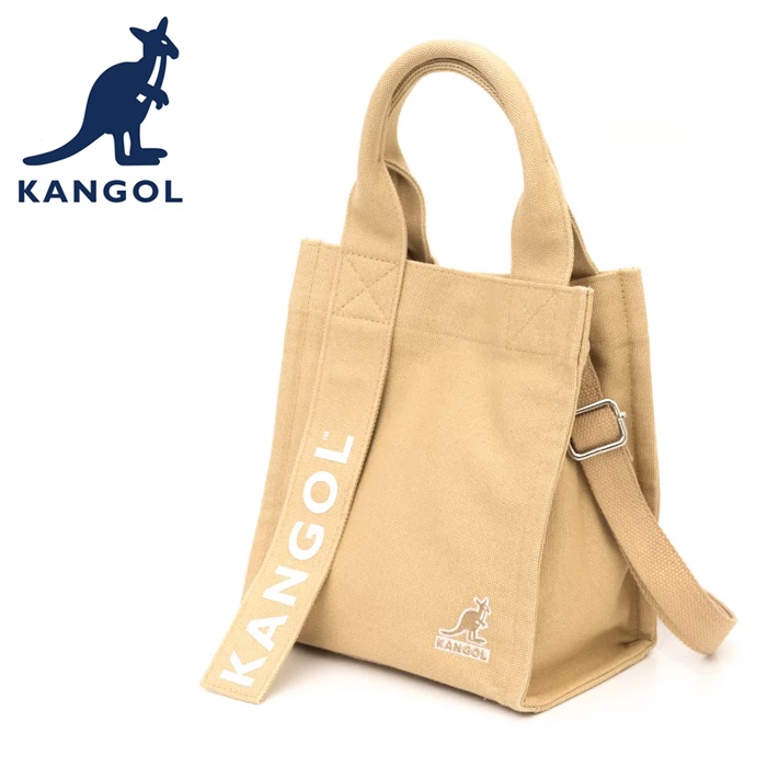 KANGOL 英國袋鼠 帆布包 側背包 斜背包 手提包 61551711 中卡其 黑色 中紅 米白