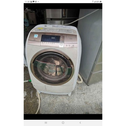 二手中古日立12公斤變頻滾筒洗脫烘洗衣機，型號SF-BD2900W 保固3個月，請詢問大戶藥師