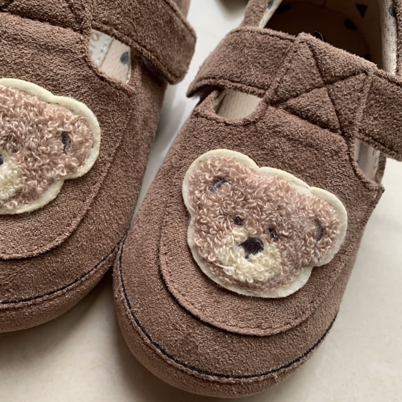 日本代購🇯🇵現貨futafuta• 15cm熊熊黏貼鞋幼兒園室內鞋