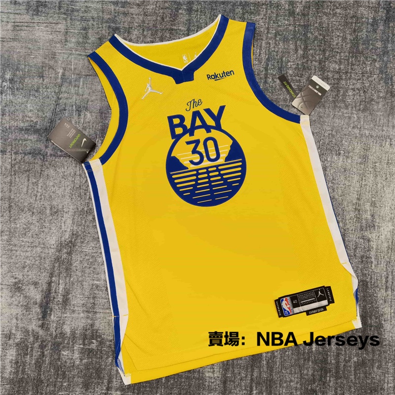 NBA 75週年 球衣 Authentic 球員版 勇士 隊 30 號 Stephen Curry 柯瑞 籃球 衣 服