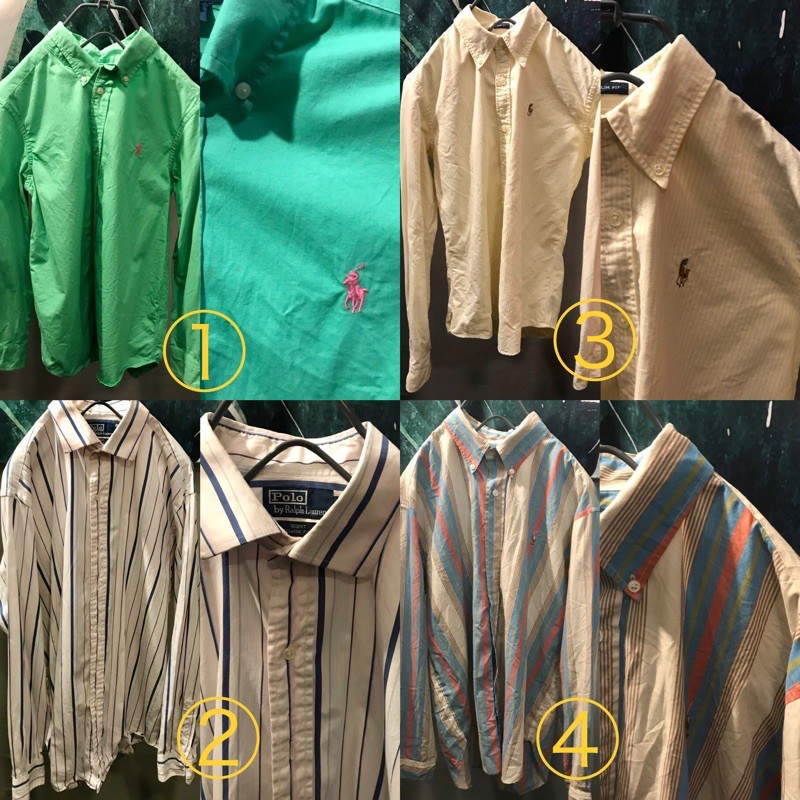 Polo Ralph Lauren 古著長袖襯衫 vintage long shirt 二手 FUKU FUKU