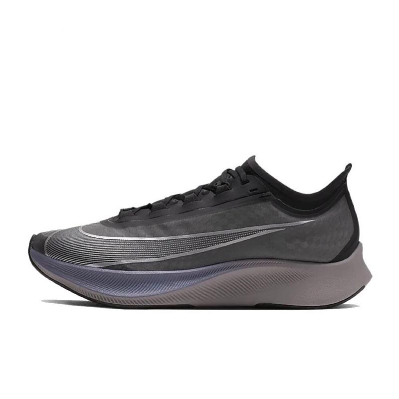 NIKE ZOOM FLY 3 RISE 黑紫 慢跑鞋 半透明 運動鞋 訓練 輕量 2手 9.5號