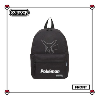 OUTDOOR 寶可夢Pokemon聯名 夜光後背包 背包 皮卡丘背包 運動背包 黑色 ODGO21A02BK