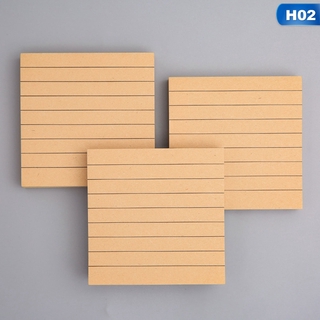 Miiiiiyako S Store 家庭和生活 簡單牛皮紙橫線尿便箋簿 正方形留言便箋 N次便簽 蝦皮購物