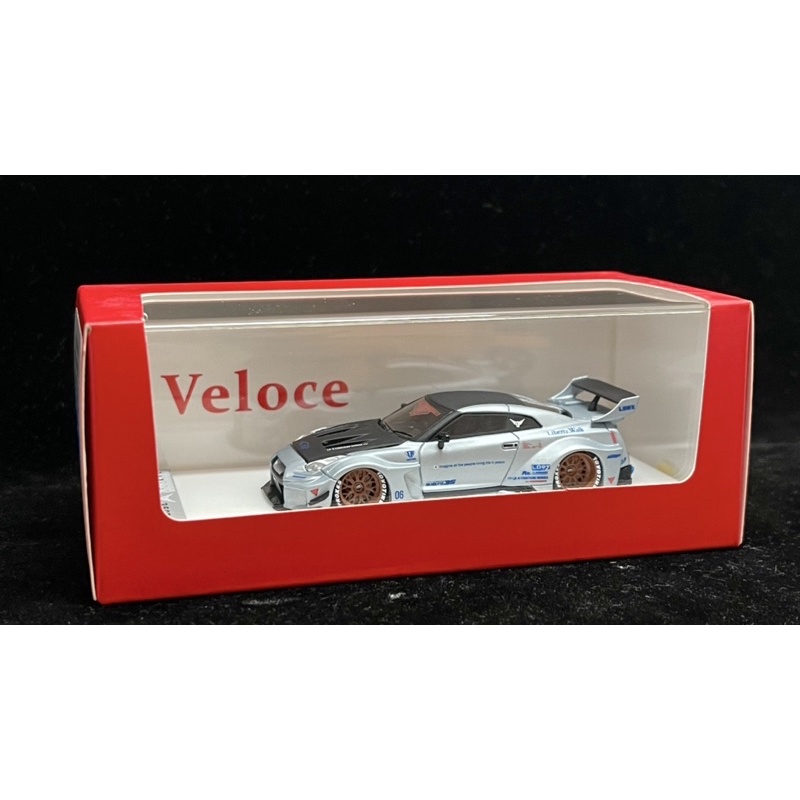 現貨Veloce Model 1/64 LBWK NISSAN GTR R35零戰2啞光冰藍色