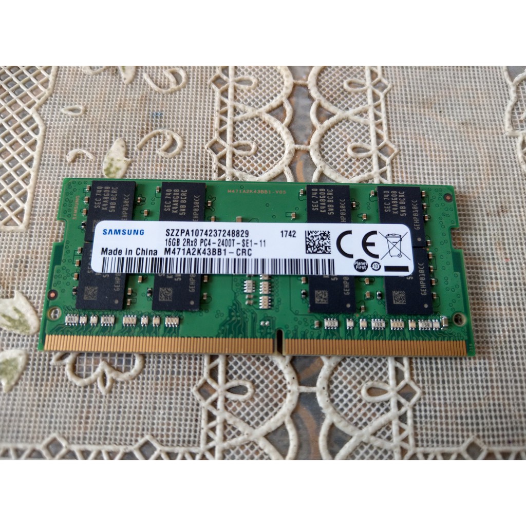 可代客安裝 Samsung ddr4 16g 2400 筆電用記憶體