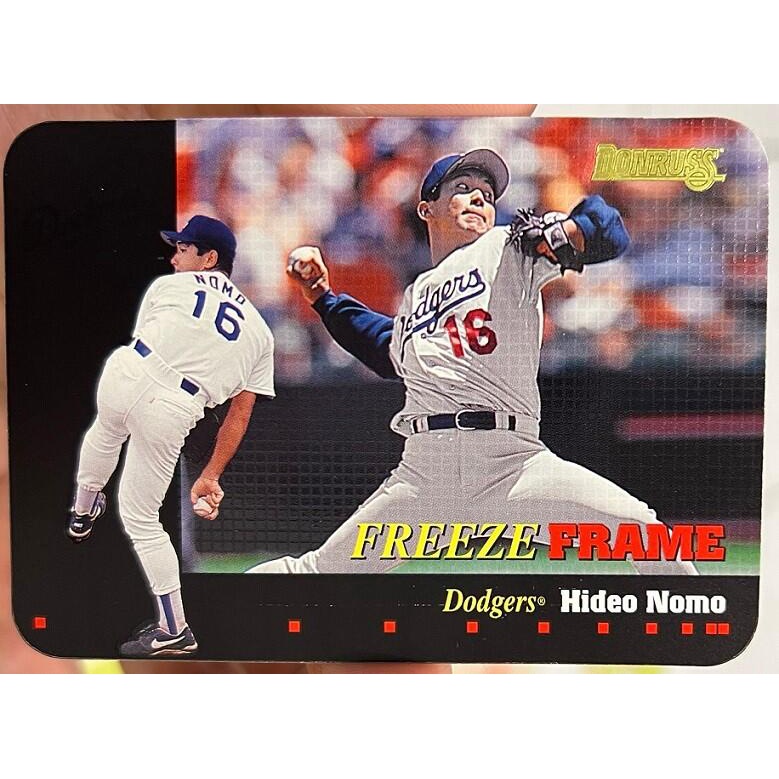 MLB 球員卡 Nomo 野茂英雄 1996 Donruss Freeze Frame 高比例 1:60 限量5000