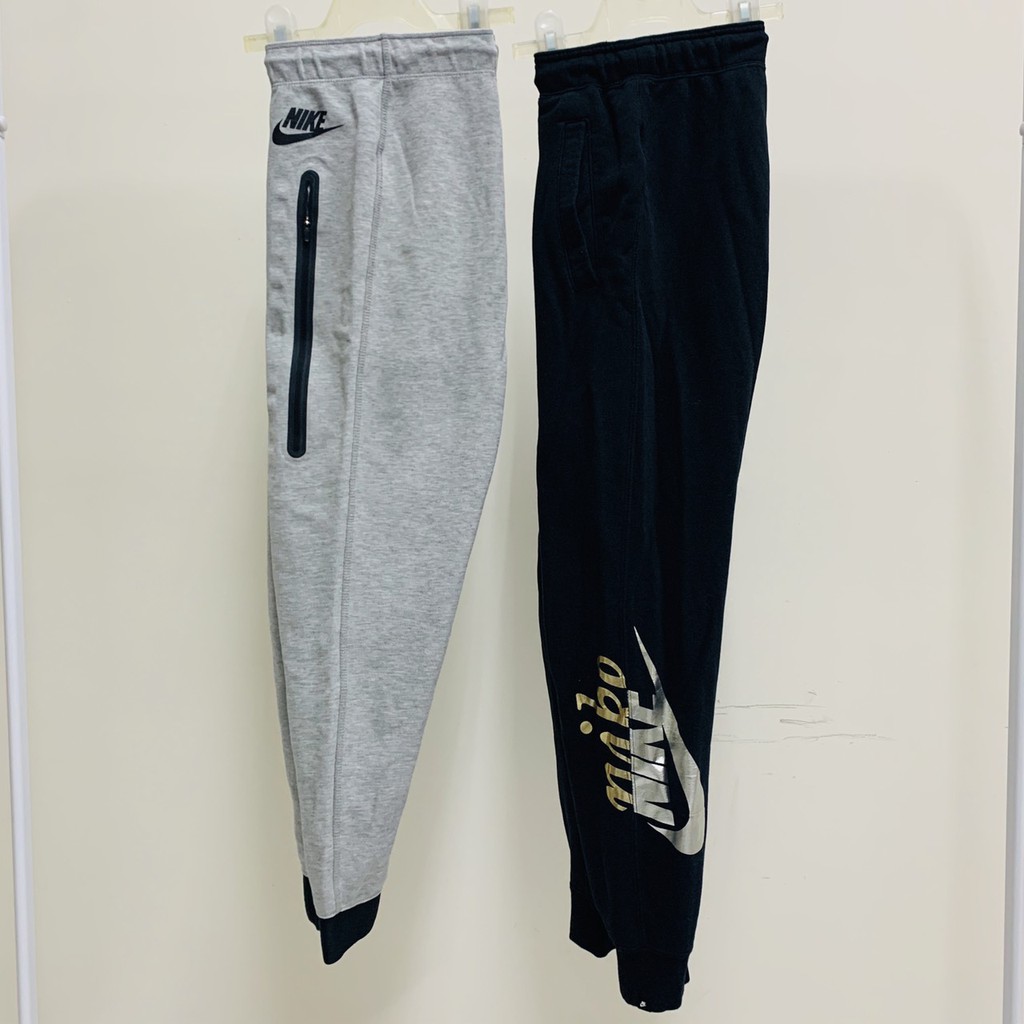 二手便宜出清！Nike TECH FLEECE 女 拉鍊 長褲 縮口褲 棉褲 617326-063 AJ0095-010